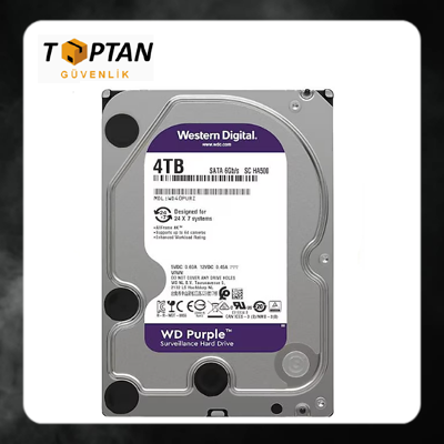 WD 3.5" 4 TB WESTERN PURPLE GÜVENLİK HARD DİSKİ