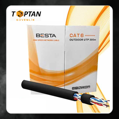 BESTA CAT6 305 MT DIŞ MEKAN 23 AWG OUTDOOR IP KAMERA KABLOSU