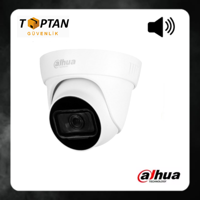 DAHUA 2 MP 1080P IR Dome HDCVI Kamera - Sesli HAC-HDW1200TL-A-0280B-S5