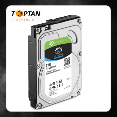 Seagate SkyHawk ST3000VX010 3 TB 5900Rpm 64 HD Kamera 180TB/Yil Isyükü 7/24 Güvenlik Diski