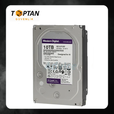 WD Purple 10 TB WD101PURP 3.5" 7200 RPM SATA 3.0 GÜVENLİK HARDDİSK