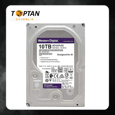 Western Digital Purple 10 TB WD102PURZ  7200 RPM SATA 3 3.5" Harddisk