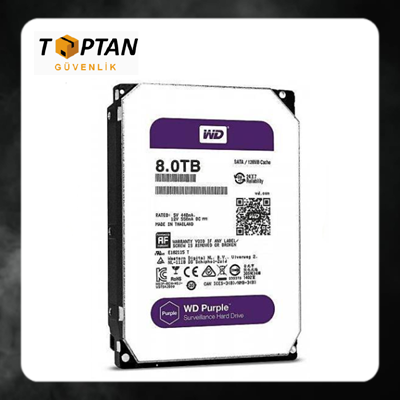 Western Digital 8 TB WD80PURZ 5400 RPM 128 MB SATA III HARDDİSK