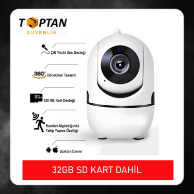 2 MP 32 GB SD Kart Bebek Kamerası Harekete Duyarlı Takip Kamerası ARNA-1232