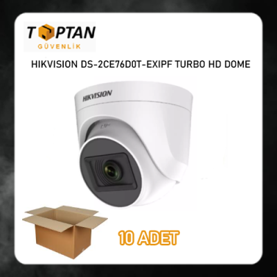 HIKVISION DS-2CE76D0T-EXIPF TURBO HD DOME HAIKON GÜVENLİK KAMERASI EKONOMİK 10'LU KOLİ