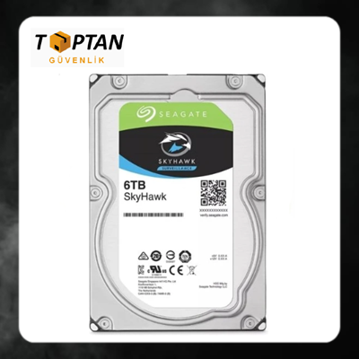 SEAGATE SKYHAWK 3.5 INC 6 TB SATA 3.0 GÜVENLİK HARD DİSKİ