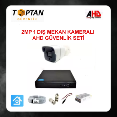 2MP 1080P 1 Kameralı Ahd Güvenlik Seti ARNA-7141