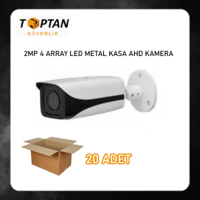 2.0 MP 1080P 4 ARRAY LED METAL KASA AHD KAMERA SU GEÇİRMEZ ARNA-2034 20'Lİ KOLİ