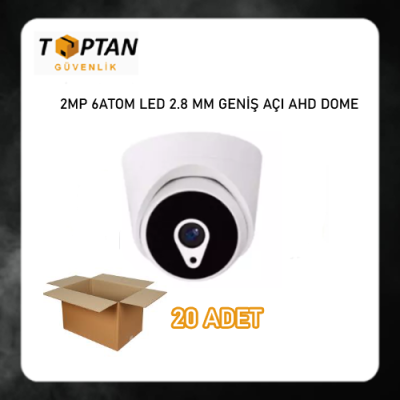 2 mp 6 Atom LED 1080P FULL HD 2.8 MM GENİŞ AÇI Ahd DOME Kamera ARNA-2206 20 ADET EKONOMİK KOLİ