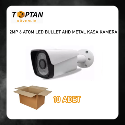 2 MP 6 ATOM LED 1080P FULL HD METAL KASA AHD KAMERA ARNA-2736 10 ADET AVANTAJLI KOLİ