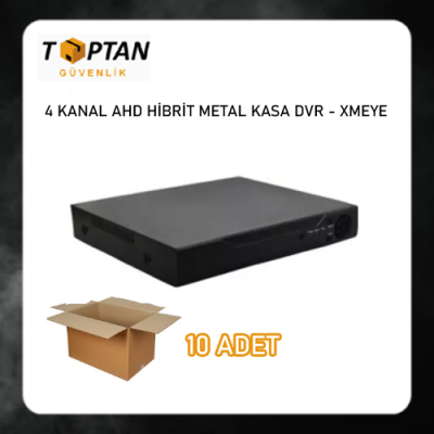 4 Kanal Ahd 1080N Tek Sesli Hibrit Dvr Metal Kasa Xmeye Kamera Kayıt Cihazı H265+ ARNA-4142 EKONOMİK 10 LU PAKET