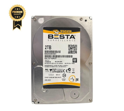 BESTA TIGER 2 TB BS2000SV001 3,5" 5900 RPM 7/24 GÜVENLİK HARDDİSK