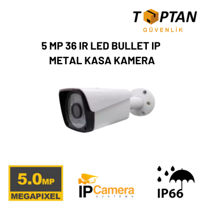 5 MP 36 IR LED BULLET IP METAL KASA KAMERA ARNA-1135