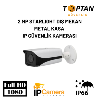 2 MP STARLIGHT DIŞ MEKAN METAL KASA IP GÜVENLİK KAMERASI ARNA-1420