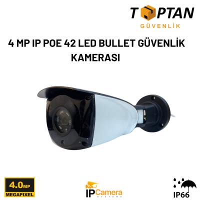 BESTA 4 MP IP POE 42 LED BULLET GÜVENLİK KAMERASI BT-1437