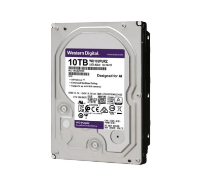 Western Digital 10 TB Purple WD102PURX  3.5" SATA 3.0 7200 RPM Hard Disk