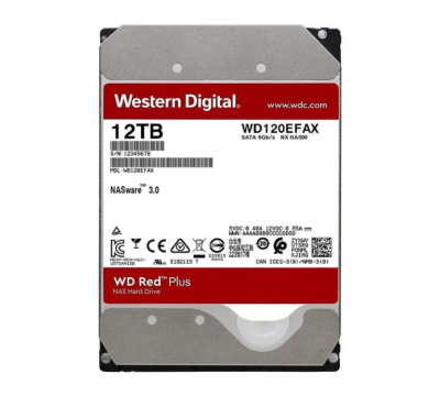 Western Digital RED NAS 12 TB WD120EFAX 3.5" SATA3 GÜVENLİK HARDDİSKİ