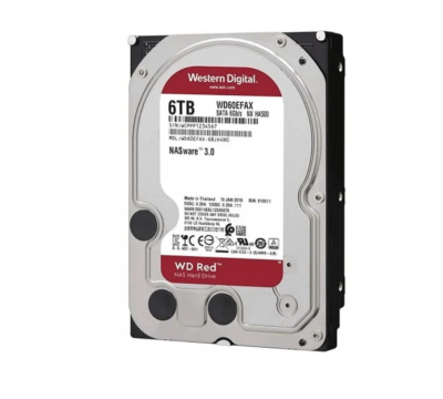 Western Digital RED WD60EFAX 6 TB SATA III 5400 RPM 3.5" GÜVENLİK HARDDİSKİ