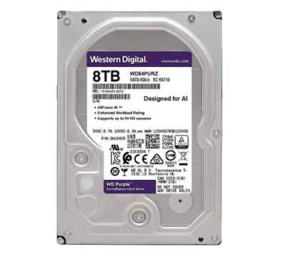 WD Purple 8 TB WD84PURZ 3.5"  5640 RPM SATA 3.0 HARDDİSK