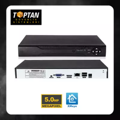 16 KANAL 5 MP XMEYE H.265 NVR KAMERA KAYIT CİHAZI - 3616