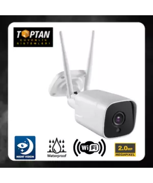 2 MP DIŞ MEKAN WİFİ METAL KASA KABLOSUZ GÜVENLİK KAMERASI ARNA-1260