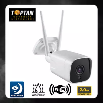 2 MP DIŞ MEKAN WİFİ METAL KASA KABLOSUZ GÜVENLİK KAMERASI ARNA-1260