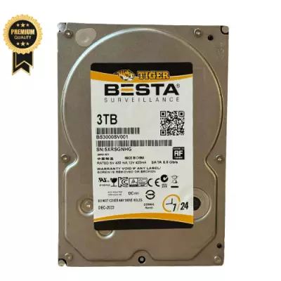 BESTA TIGER 3 TB BS3000SV001 3,5" 5900 RPM 7/24 GÜVENLİK HARDDİSK