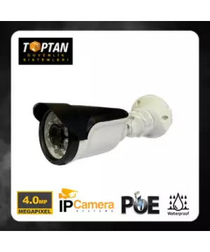 4 MP IP Bullet Güvenlik Kamerası 6 Atom Led H265 Poe  ARNA-1418