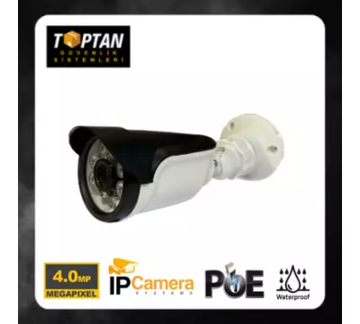 4 MP IP Bullet Güvenlik Kamerası 6 Atom Led H265 Poe  ARNA-1418