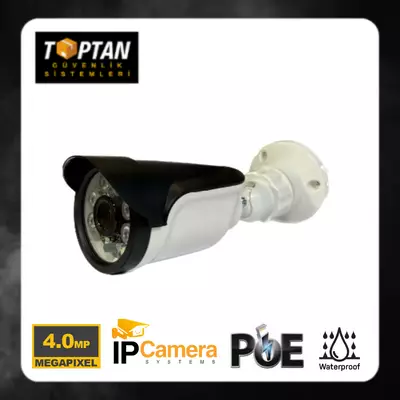 4 MP IP Bullet Güvenlik Kamerası 6 Atom Led H265 Poe  ARNA-1418