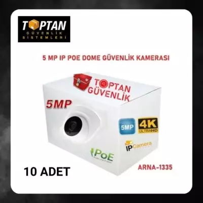 5 MP 36 LED SESLİ IP POE DOME GÜVENLİK KAMERASI ARNA-1335 10 ADET AVANTAJLI KOLİ