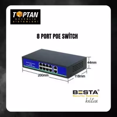 8+2 Port PoE Switch 10/100 KD0820