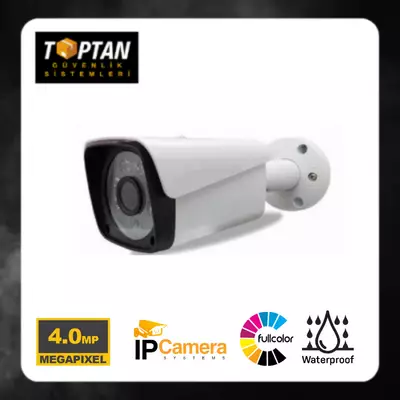 8 ATOM WARM LED 4MP IP POE GÜVENLİK KAMERASI - 21408