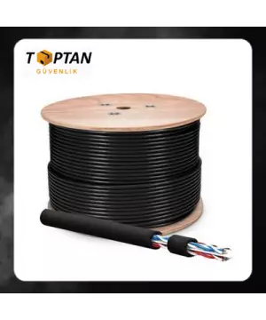 OUTDOOR SİYAH CAT6 IP KAMERA KABLOSU 5OO METRE MAKARA ARNA-5035