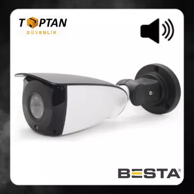 2MP 1080P FULL HD 42 IR LED SES DESTEKLİ IP POE GÜVENLİK KAMERASI BT-5271