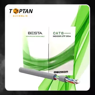 BESTA CAT6 305 METRE CAT 6 KABLO 23 AWG IP KAMERA KABLOSU