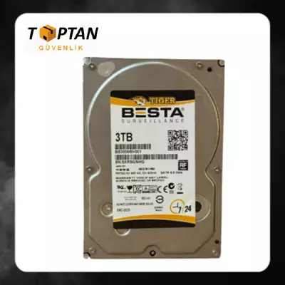 BESTA TIGER 3 TB BS3000SV001 3,5" 5900 RPM 7/24 GÜVENLİK HARDDİSK