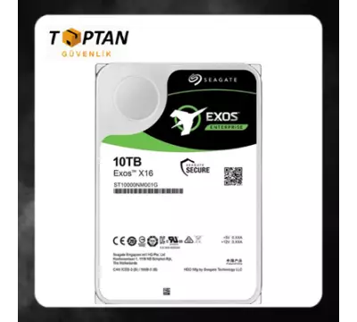 Seagate Exos 3.5" 10TB 7200 512E Hyp ST10000NM001G Güvenlik Hard Diski