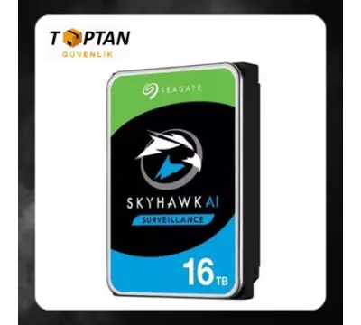 Seagate Skyhawk AI 16 TB  ST16000VE002 SATA 3 7200RPM 256MB GÜVENLİK HARDDİSKİ