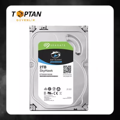 Seagate Skyhawk ST2000VX008 3.5" 2TB Sata 3.0 64MB 180Mb/s 5900Rpm 7/24 Güvenlik Diski