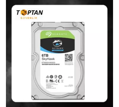 Seagate SkyHawk 6 TB ST6000VX0023 3.5" 7200 RPM SATA III HDD GÜVENLİK DİSKİ