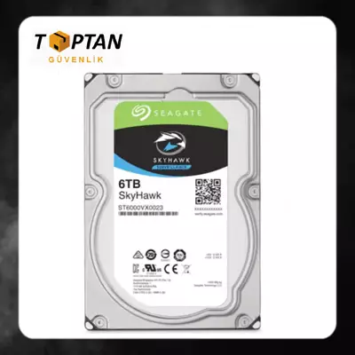 Seagate SkyHawk 6 TB ST6000VX0023 3.5" 7200 RPM SATA III HDD GÜVENLİK DİSKİ