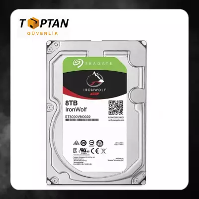 Seagate Ironwolf 8 TB Nas ST8000VN0022 SATA 3.0 7200 RPM 3.5" Hard Disk