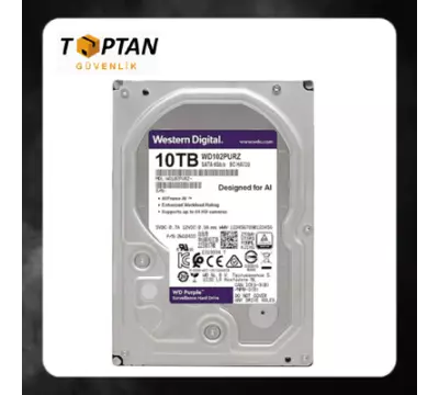 Western Digital Purple 10 TB WD102PURZ  7200 RPM SATA 3 3.5" Harddisk