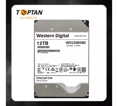 WESTERN DİGİTAL WD120EDBZ 12 TB 3,5" SATA 3.00 GÜVENLİK HARDDİSKİ