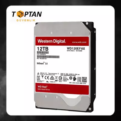 Western Digital RED NAS 12 TB WD120EFAX 3.5" SATA3 GÜVENLİK HARDDİSKİ