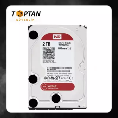 WD Red 2TB Intellipower Sata 3.0 64Mb 3,5' 1-8 yuva NAS Sabit Disk (WD20EFRX)