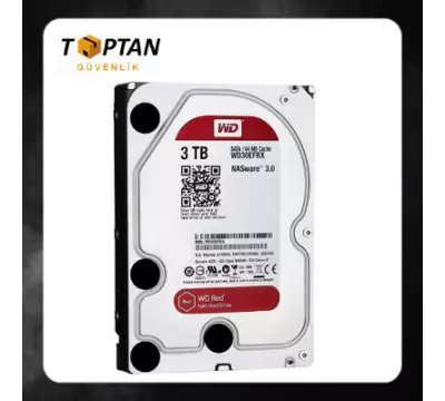 Western Digital 3.5" 3 TB Red NAS WD30EFRX SATA 3.0 5400 RPM Güvenlik Harddiski