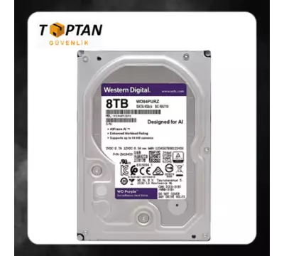 WD Purple 8 TB WD84PURZ 3.5"  5640 RPM SATA 3.0 HARDDİSK