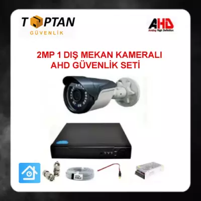 2 MP AHD Tek Kameralı Güvenlik Seti ARNA-7121